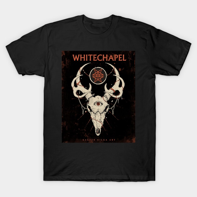 Whitechapel Deer Skull T-Shirt by mgpeterson590